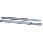 Inter-Tech Telescopic rail Kit til rack med spor Grå